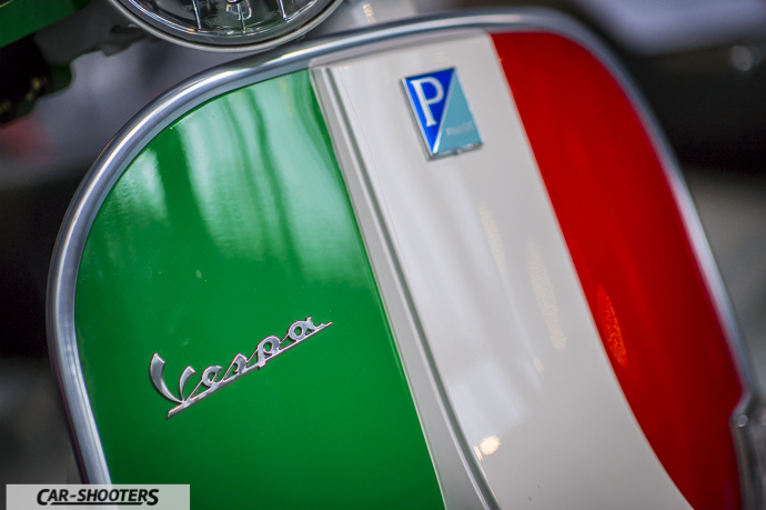 Dettaglio Vespa per i 150 anni unità di Italia