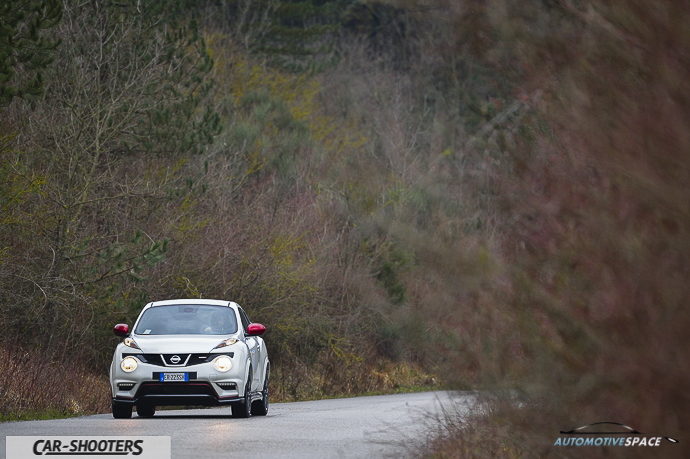 nissan juke nismo nelle strade che portano a monte morello