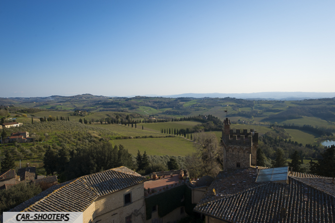 vista dalla torre del castello di poppiano