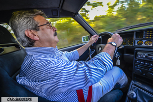 Lancia Delta HF Integrale Martini 5 – interior, driver behind the steering wheel