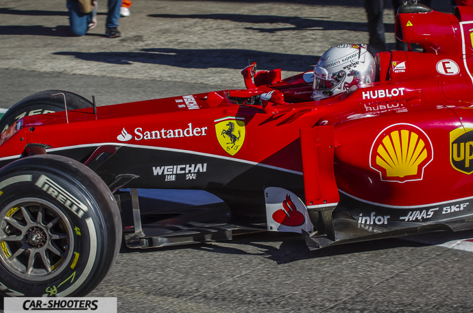 sebastian vettel ferrari show