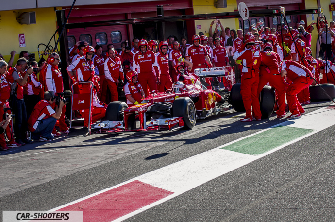 pit stop ferrari show sebastian vettel