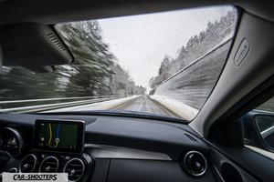Vista passeggero su Mercedes-Benz Classe C 4MATIC