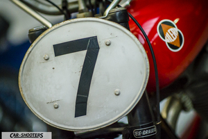 Dettaglio frontale moto Gilera