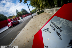 Alfa Romeo Mito Veloce Imola Mugello – detail, plaque with quote in foreground
