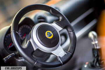 dashboard, steering wheel and gear shifter