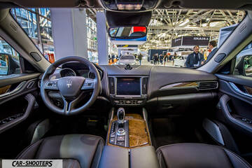 dashboard, in an auto show exhibit