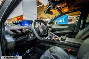 interior, modern digital instrument cluster