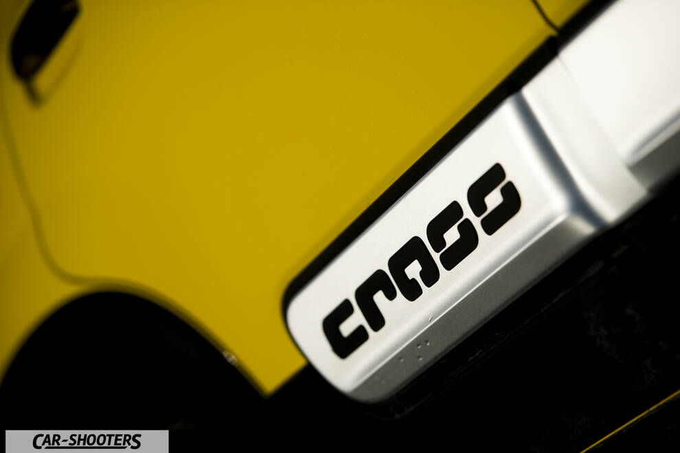 Fiat Panda 4X4 Cross – detail, cross emblem close-up
