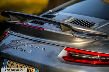 Porsche 911 Turbo S – detail, rear spoiler close-up