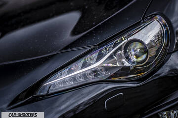 Toyota GT86 Namur – detail, headlight close-up