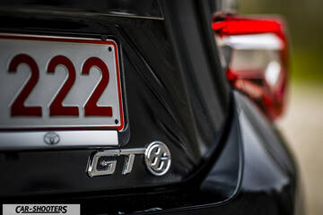 Toyota GT86 Namur – detail, rear badge close-up