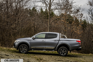 Fiat Professional Fullback – side profile, grey metallic on a country road