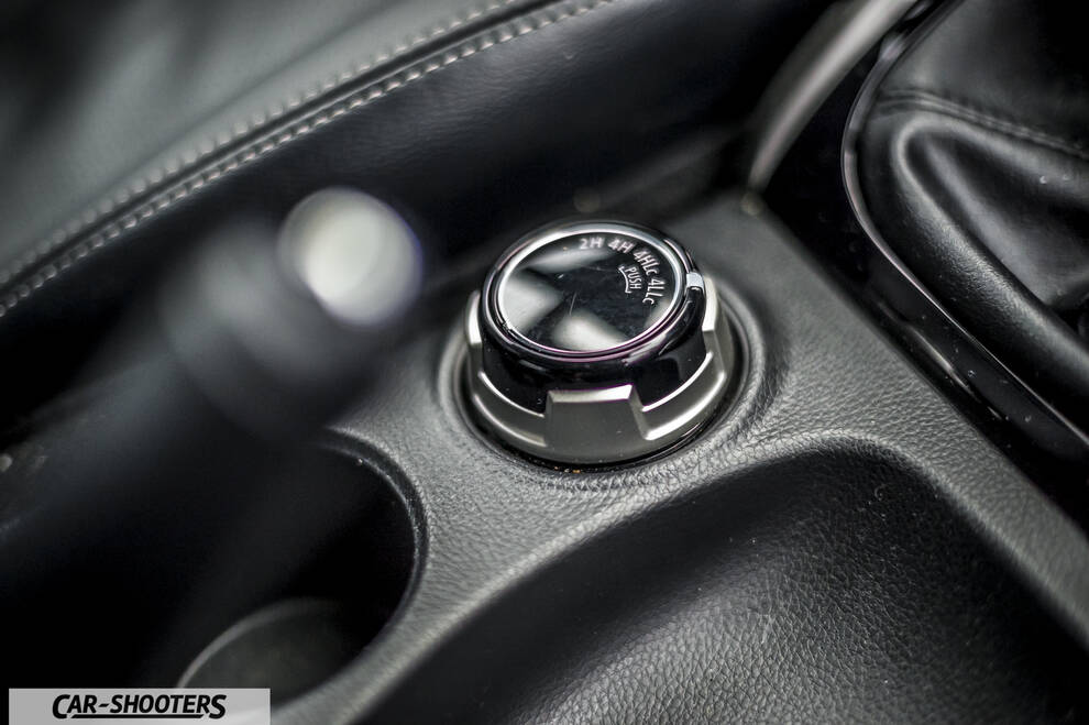 Fiat Professional Fullback – interior, four-wheel drive selector knob