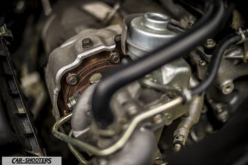 Fiat Professional Fullback – engine bay, turbocharger close-up