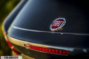 Fiat 124 Spider – detail, rear badge close-up