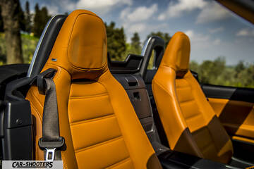 Fiat 124 Spider – interior, leather front seats