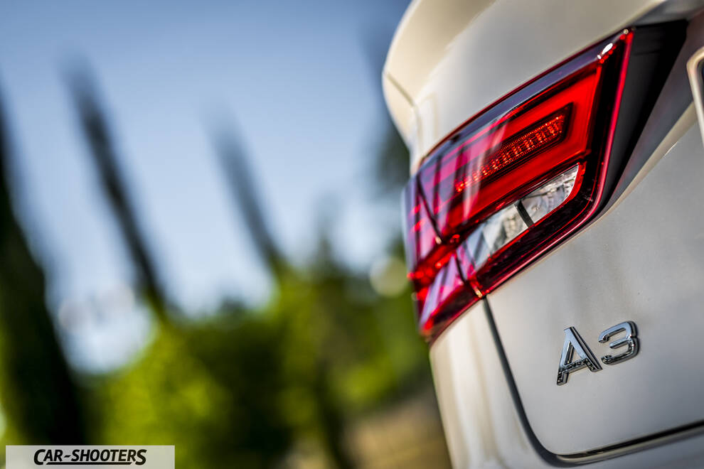 Audi A3 Cabriolet – detail, taillight and badge close-up