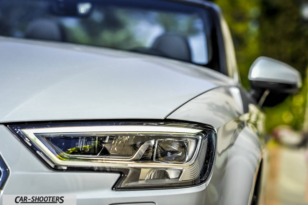 Audi A3 Cabriolet – detail, headlight close-up