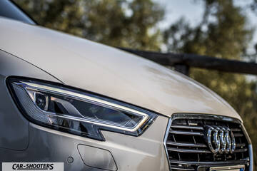 Audi A3 Cabriolet – detail, headlight and grille close-up