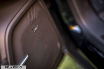 Porsche Cayenne Platinum Edition – detail, audio speaker grille close-up