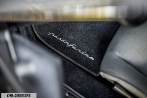 Lancia Beta Montecarlo – interior, floor mat with pininfarina script