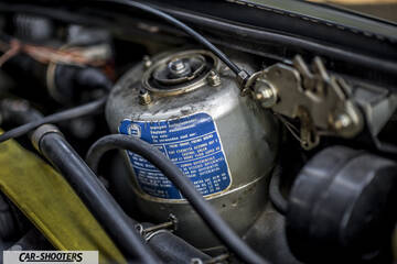 Lancia Beta Montecarlo – engine bay, suspension strut tower close-up