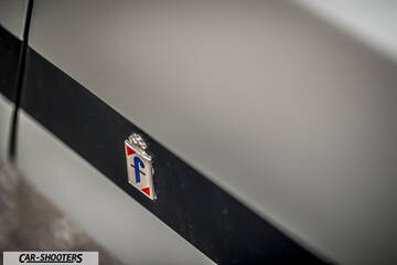 Lancia Beta Montecarlo – detail, pininfarina badge close-up