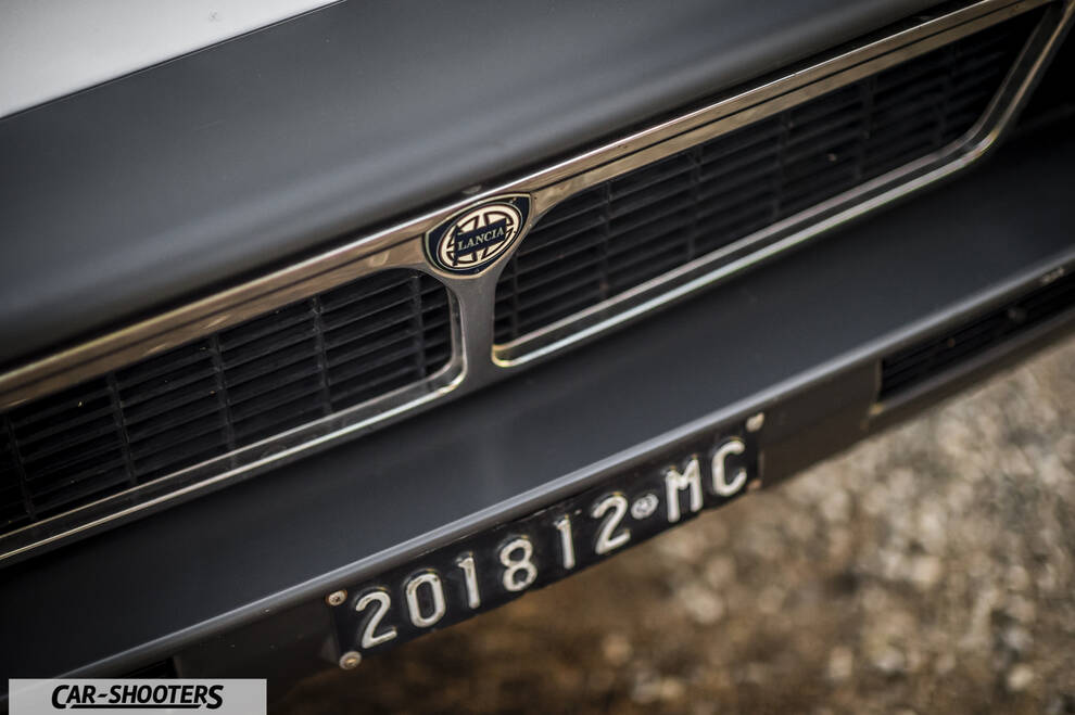 Lancia Beta Montecarlo – detail, grille and front bumper close-up