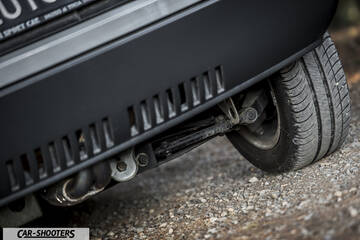 Lancia Beta Montecarlo – detail, rear suspension close-up