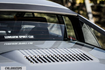 Lancia Beta Montecarlo – detail, engine cover louvers