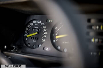 Lancia Beta Montecarlo – dashboard, analog instrument cluster