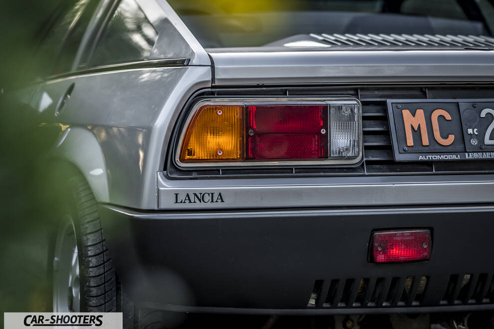 Lancia Beta Montecarlo – rear three-quarter, silver