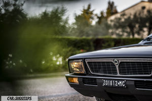 Lancia Beta Montecarlo – detail, headlight and grille close-up