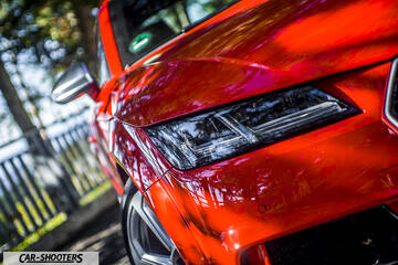 Audi – detail, headlight and front quarter detail