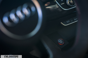 Audi – dashboard, start engine button close-up