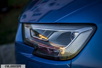 Audi – detail, headlight close-up
