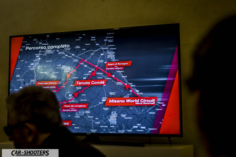 Audi – detail, map displayed on screen