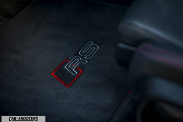 Audi – detail, branded floor mat close-up