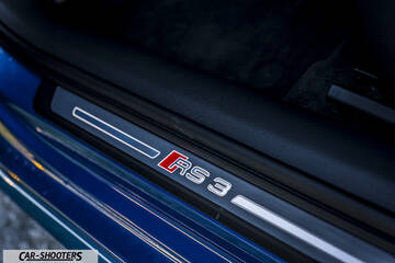 Audi – detail, door sill badge close-up
