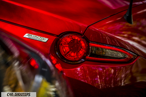 Mazda MX 5 ND – detail, taillight and badge close-up