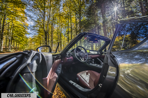 Mazda MX 5 ND – interior, with red leather seats