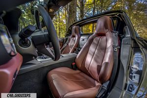 Mazda MX 5 ND – interior, brown leather front seats