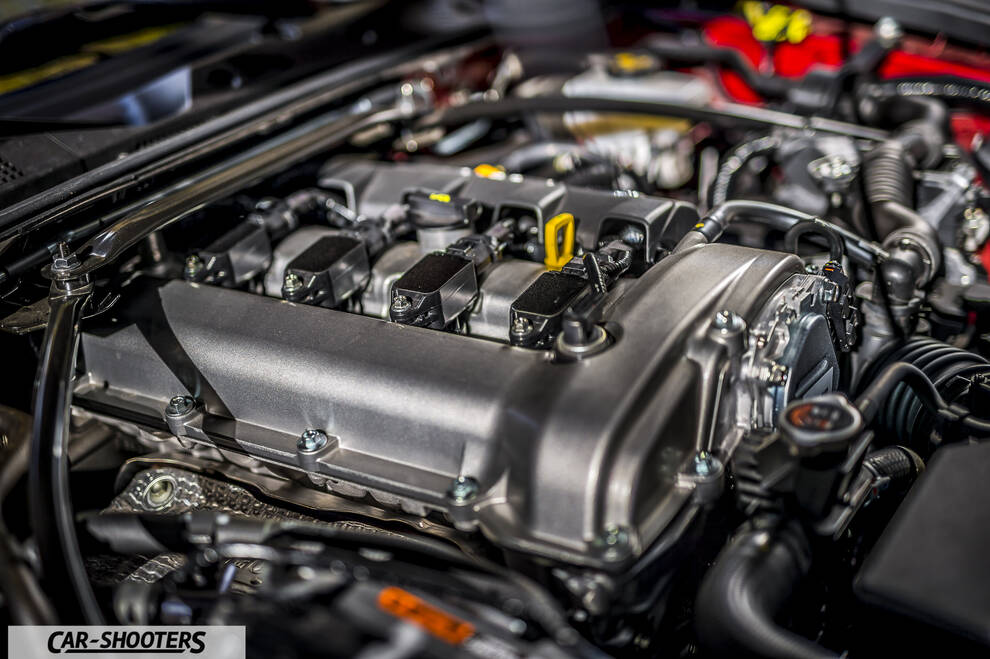 Mazda MX 5 ND – engine bay, clean engine bay close up