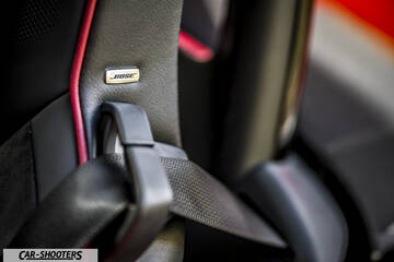 Mazda MX 5 ND – detail, bose audio badge on seat
