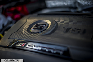 Seat Leon Cupra – engine bay, engine cover close-up