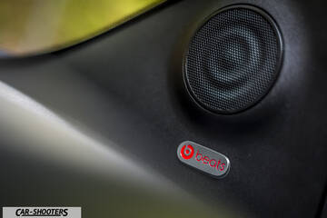 Abarth 595 Competizione – detail, audio speaker grille close-up