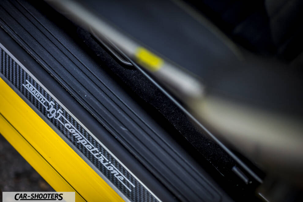 Abarth 595 Competizione – detail, door sill plate close-up