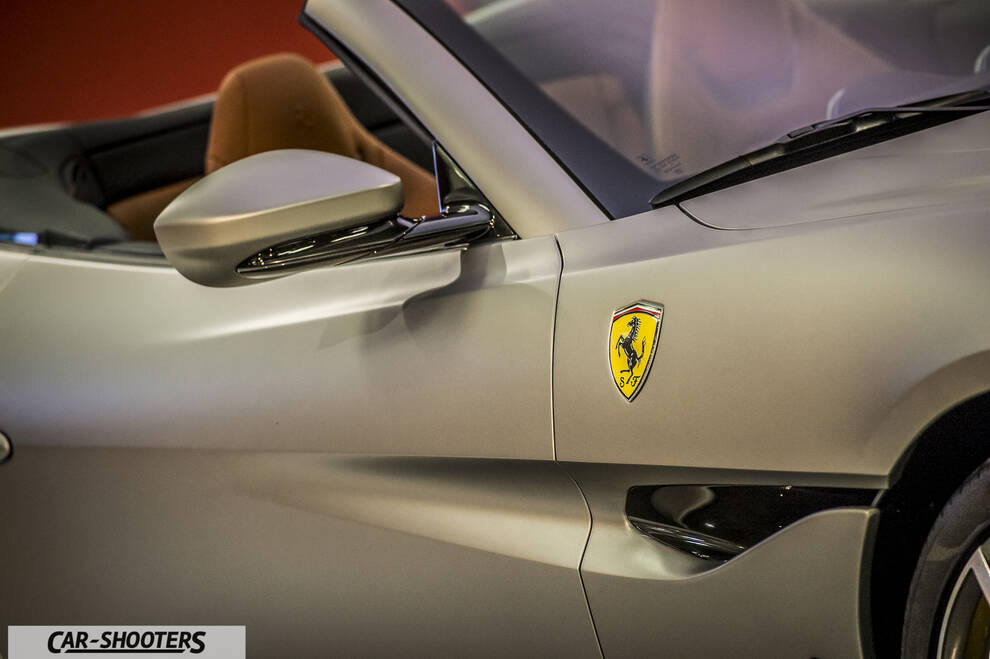 detail, fender badge and side mirror close-up