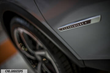 detail, fender badge close-up